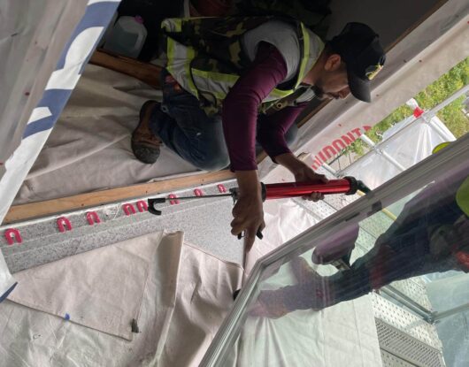 Building balcony restoration works
