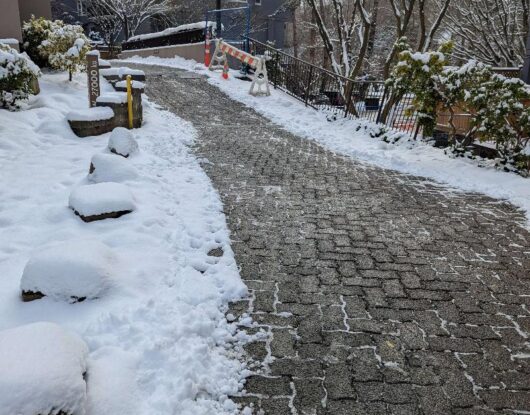 Snow plowing services