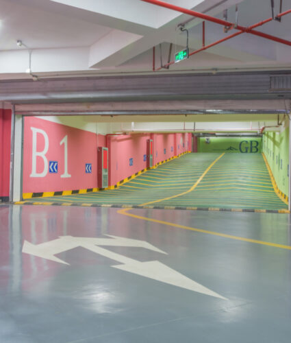 Parking Lot & Underground Garage Power Washing