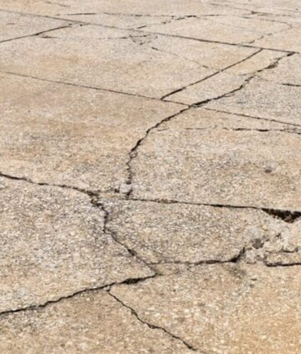 Walkway and driveway crack repair