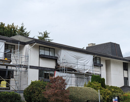 Balcony waterproofing membrane doors and wooden railings replacement