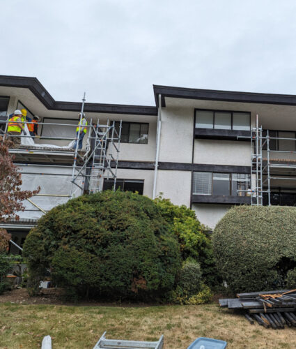 Balcony Waterproofing Membrane, Doors and Wooden Railings Replacement in White Rock