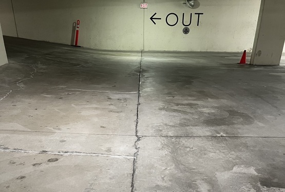 Concrete Crack Restoration Works in Vancouver Parkade