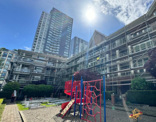 Balcony membrane upkeep and window seal repair