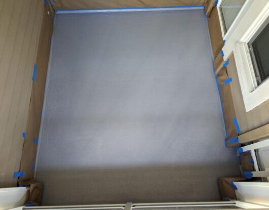 Balcony membrane protection and window seal renewal