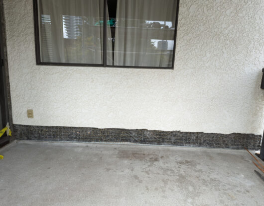 Replacement of balcony membrane, doors and railings