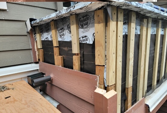Exterior wood facade cladding in Vancouver