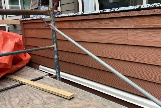 Exterior timber cladding