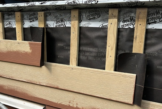 Wood exterior wall system