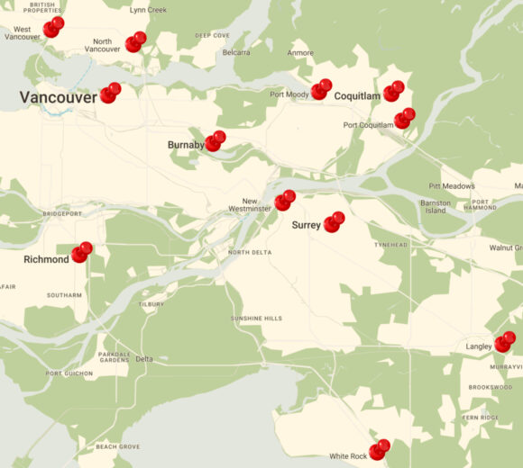GC West Service Area in Greater Vancouver Area