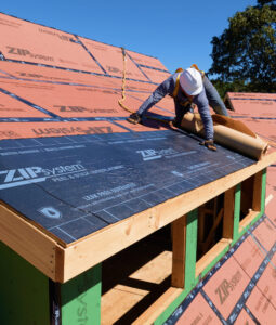 Roofing system of building envelope