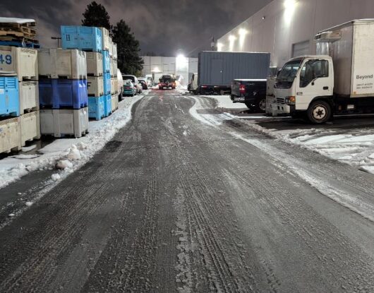 Commercial snow plow services in Vancouver