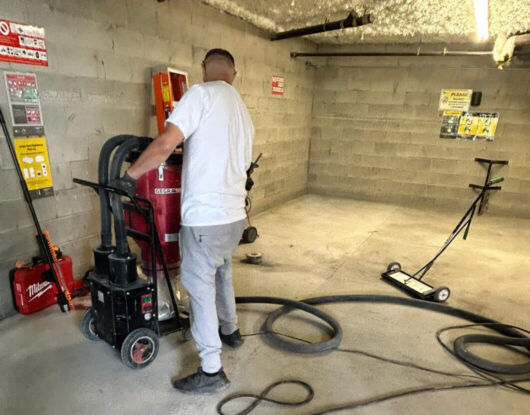 Trash room waterproofing and restoration
