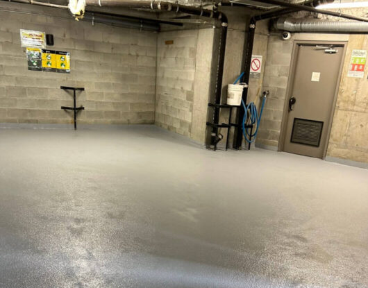 Waste room waterproofing replacement