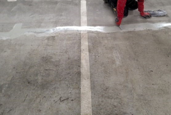 Concrete crack repair in North Vancouver