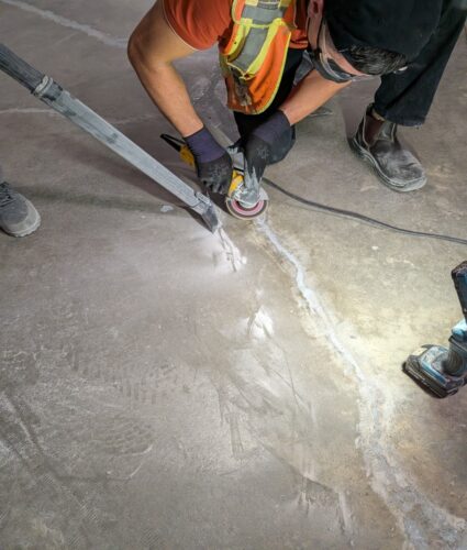 Concrete Crack Repairs in the Underground Parkade in Vancouver