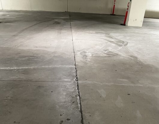 Crack Repair in Underground Parking in Vancouver