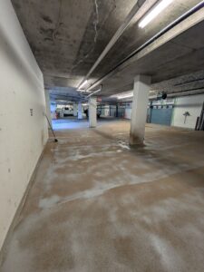 Parking garage floor membrane rehabilitation