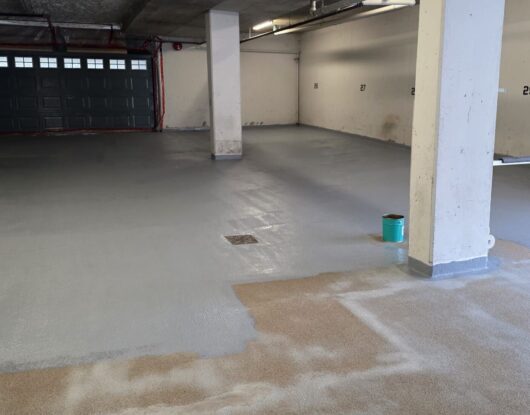 Improvement works on parking structure coating system