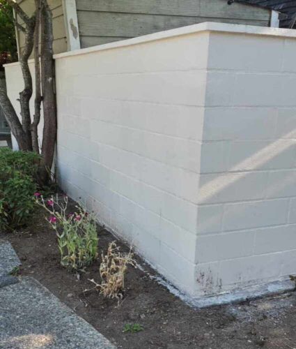 Concrete Block Wall Repair in Vancouver